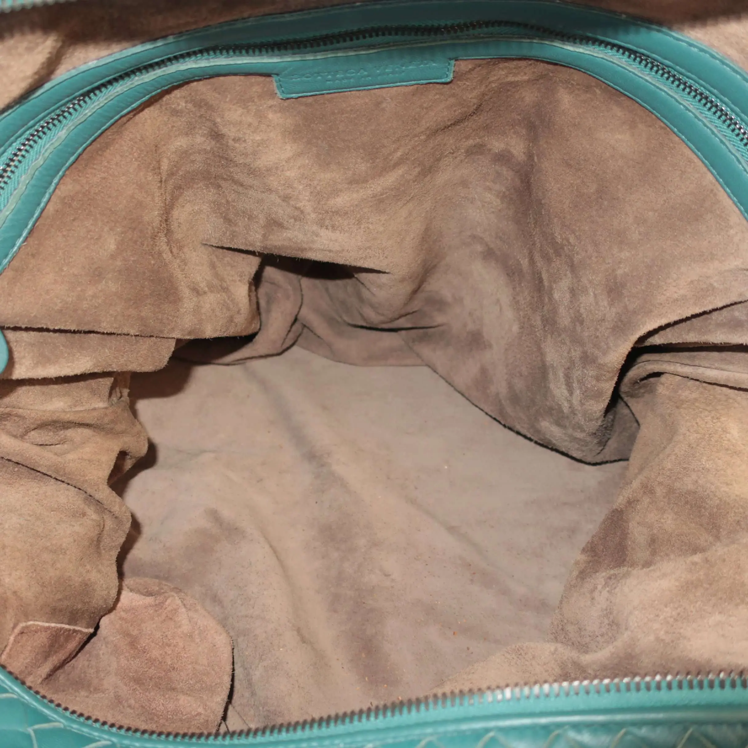 Bottega Veneta Emerald Green Intrecciato Convertible Tote - Image 6