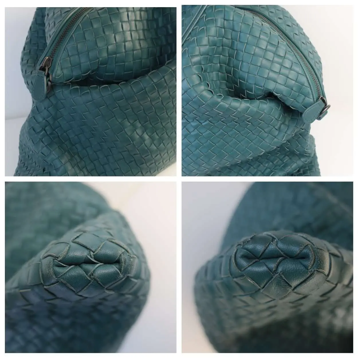 Bottega Veneta Emerald Green Intrecciato Convertible Tote - Image 8
