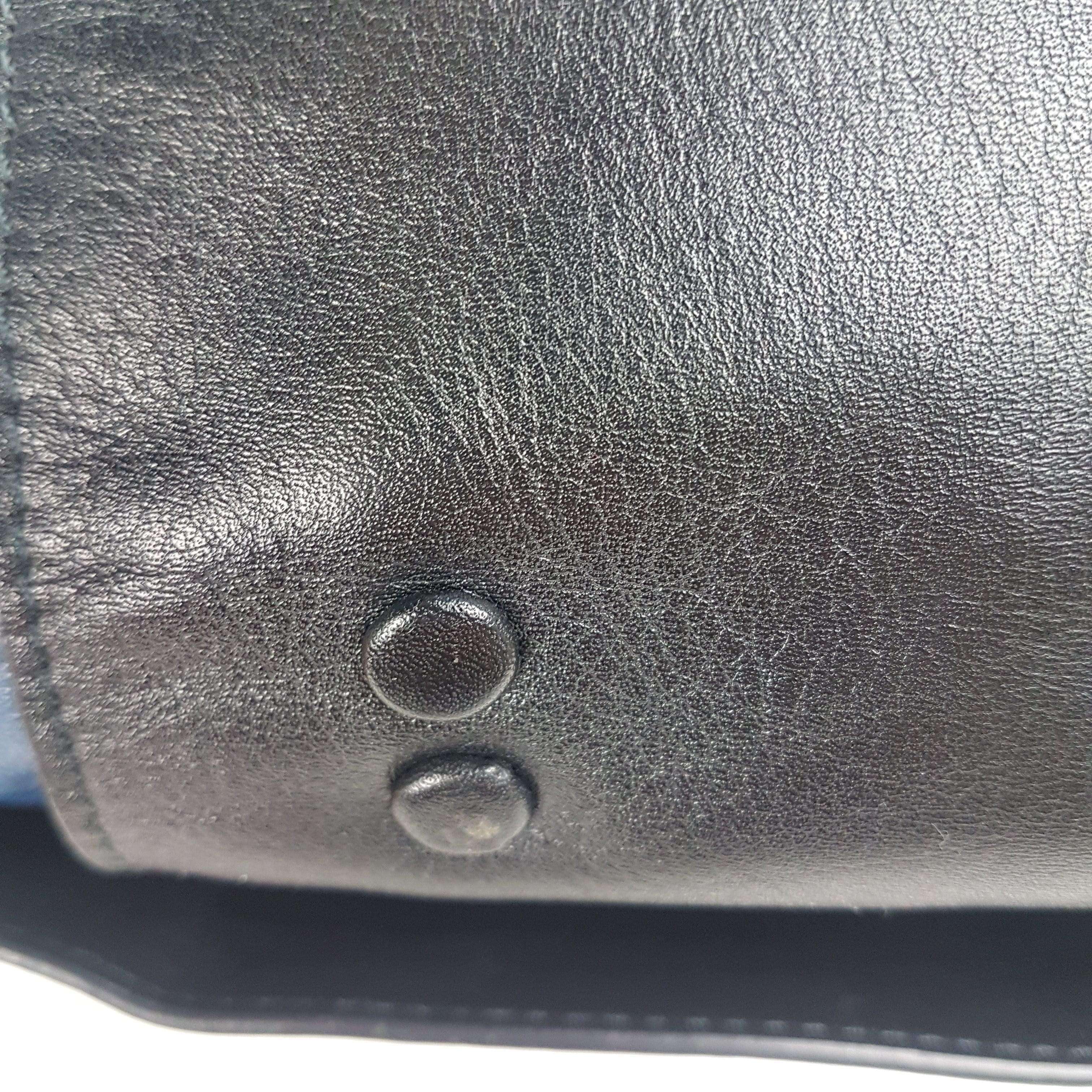 Chloe Blue/Black Leather Medium Alice Satchel Bag - Image 173