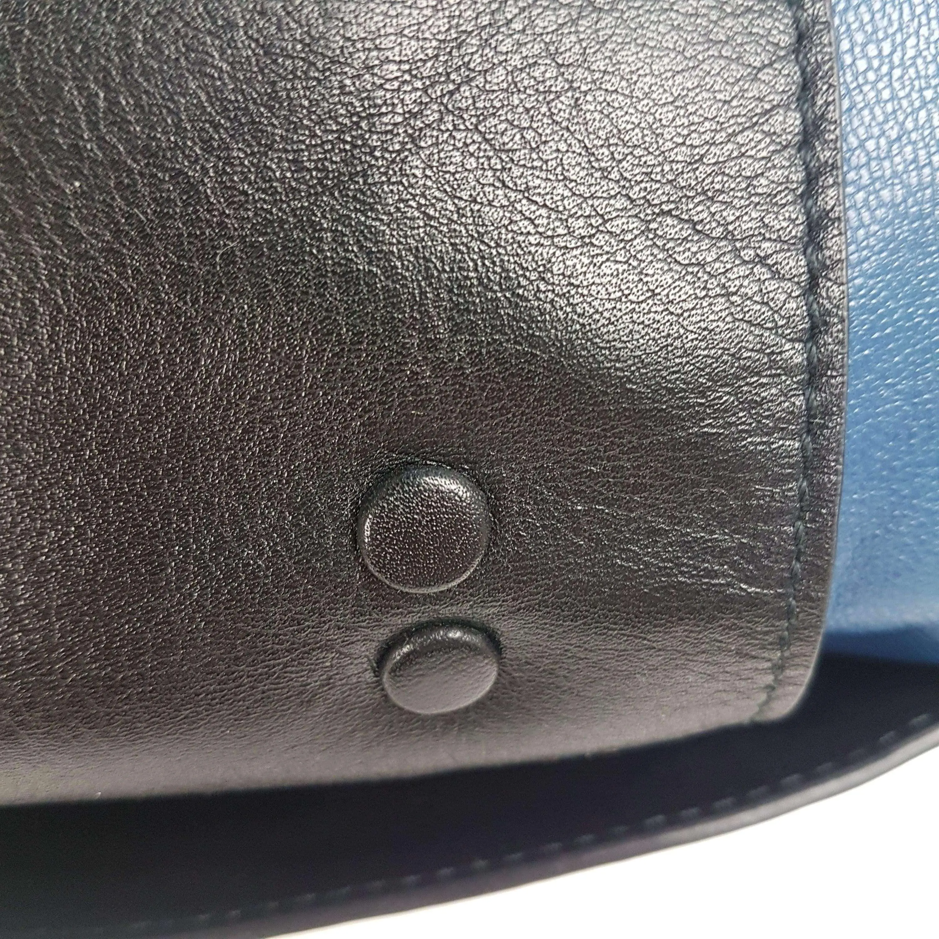 Chloe Blue/Black Leather Medium Alice Satchel Bag - Image 44
