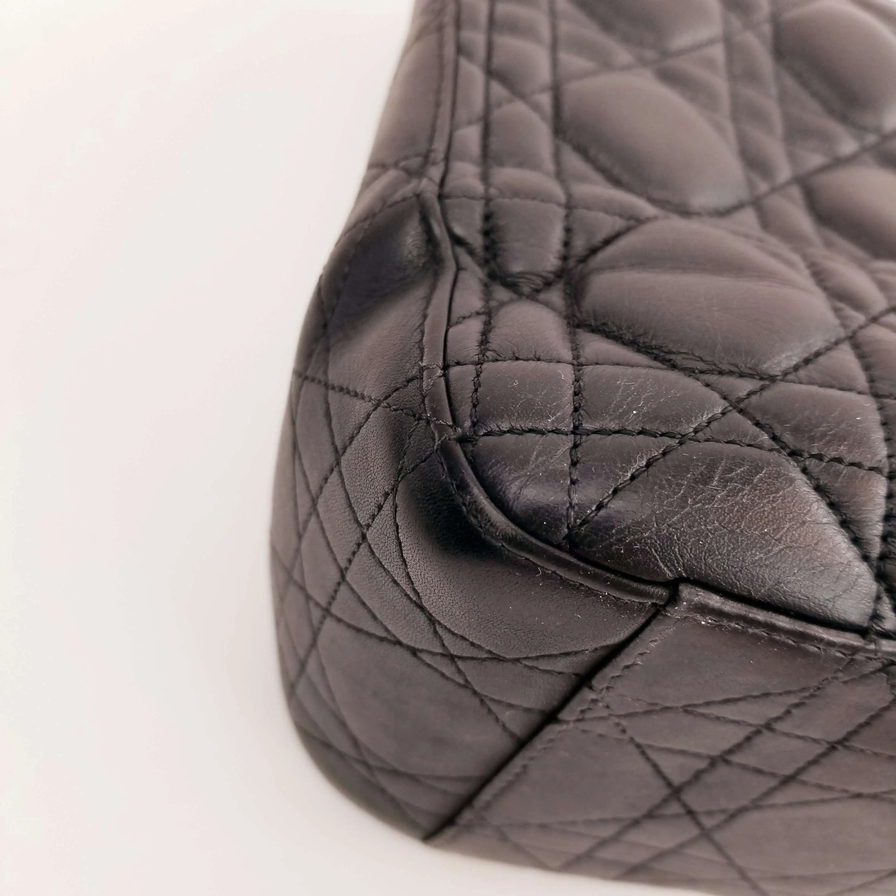 Christian Dior Black Cannage Quilted Lambskin Leather Miss Dior Large Flap Bag - Image 32