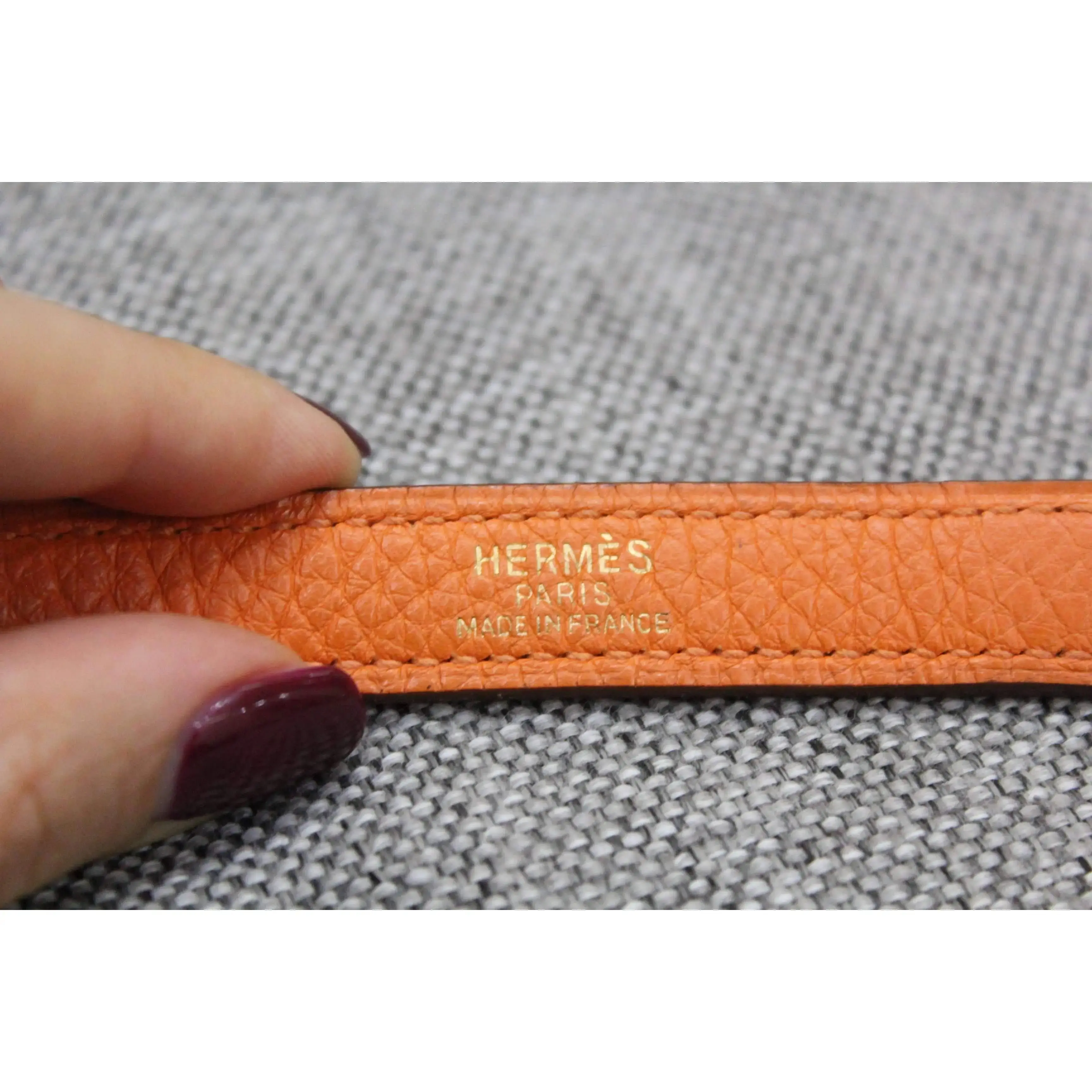 Hermes Kelly 32 Clemence Orange - Image 40