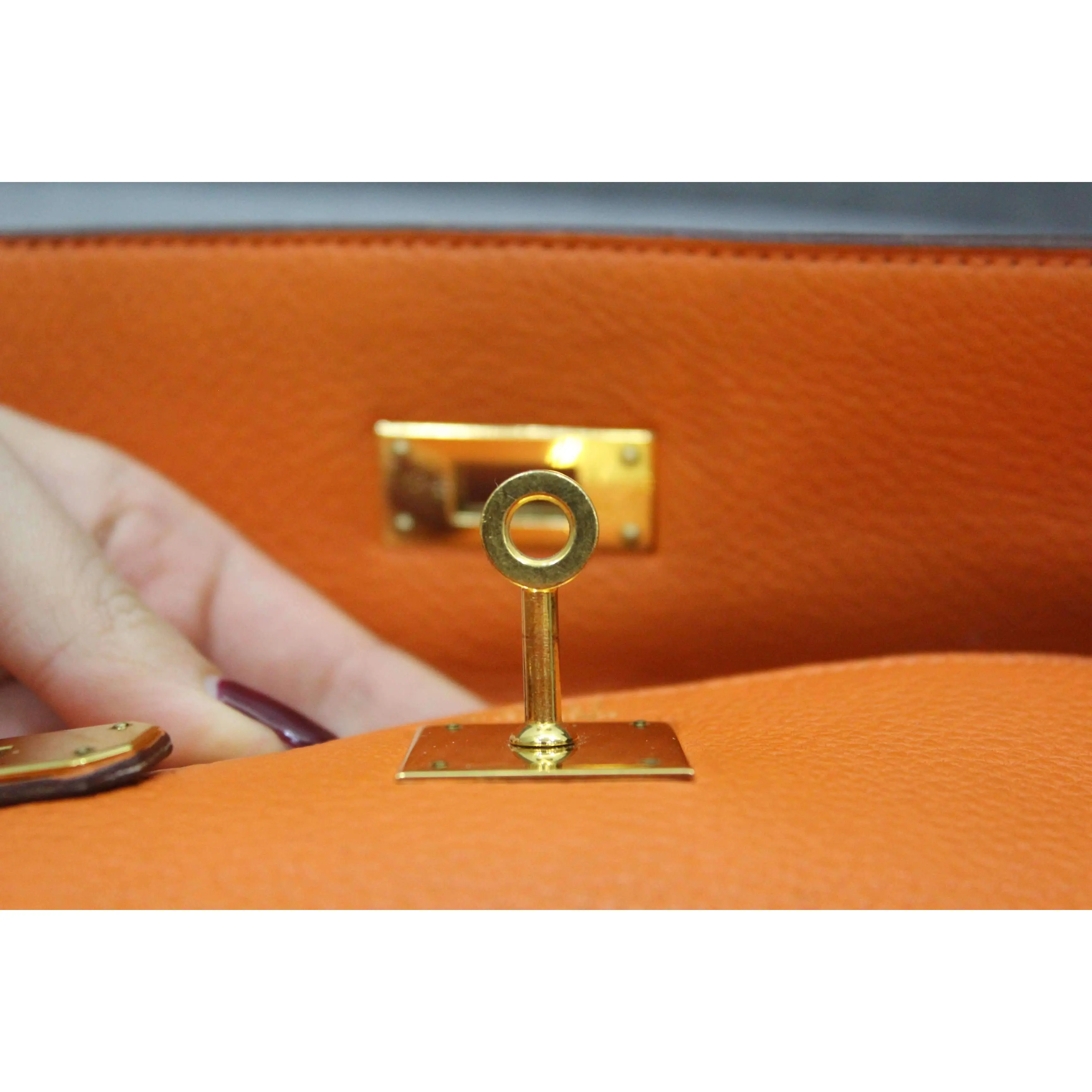 Hermes Kelly 32 Clemence Orange - Image 57