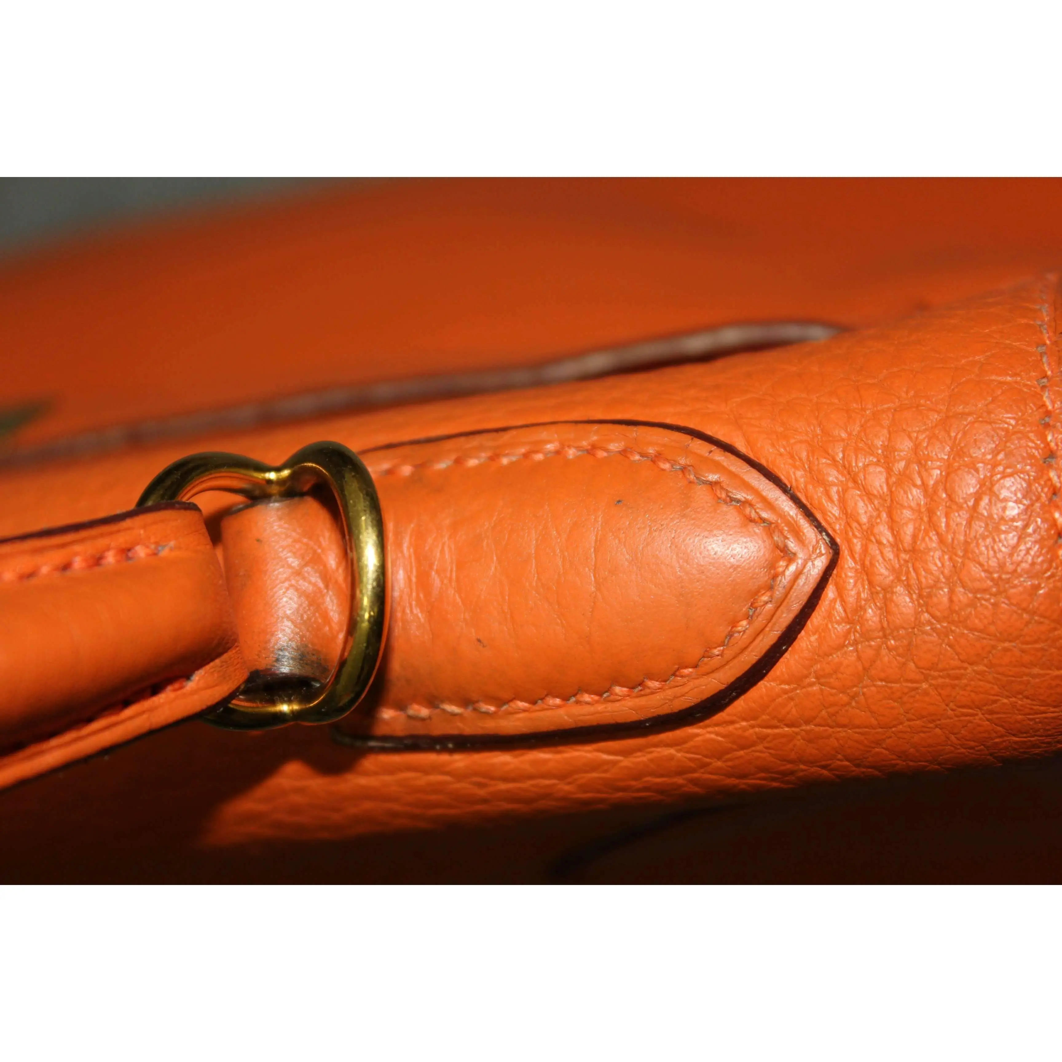 Hermes Kelly 32 Clemence Orange - Image 64