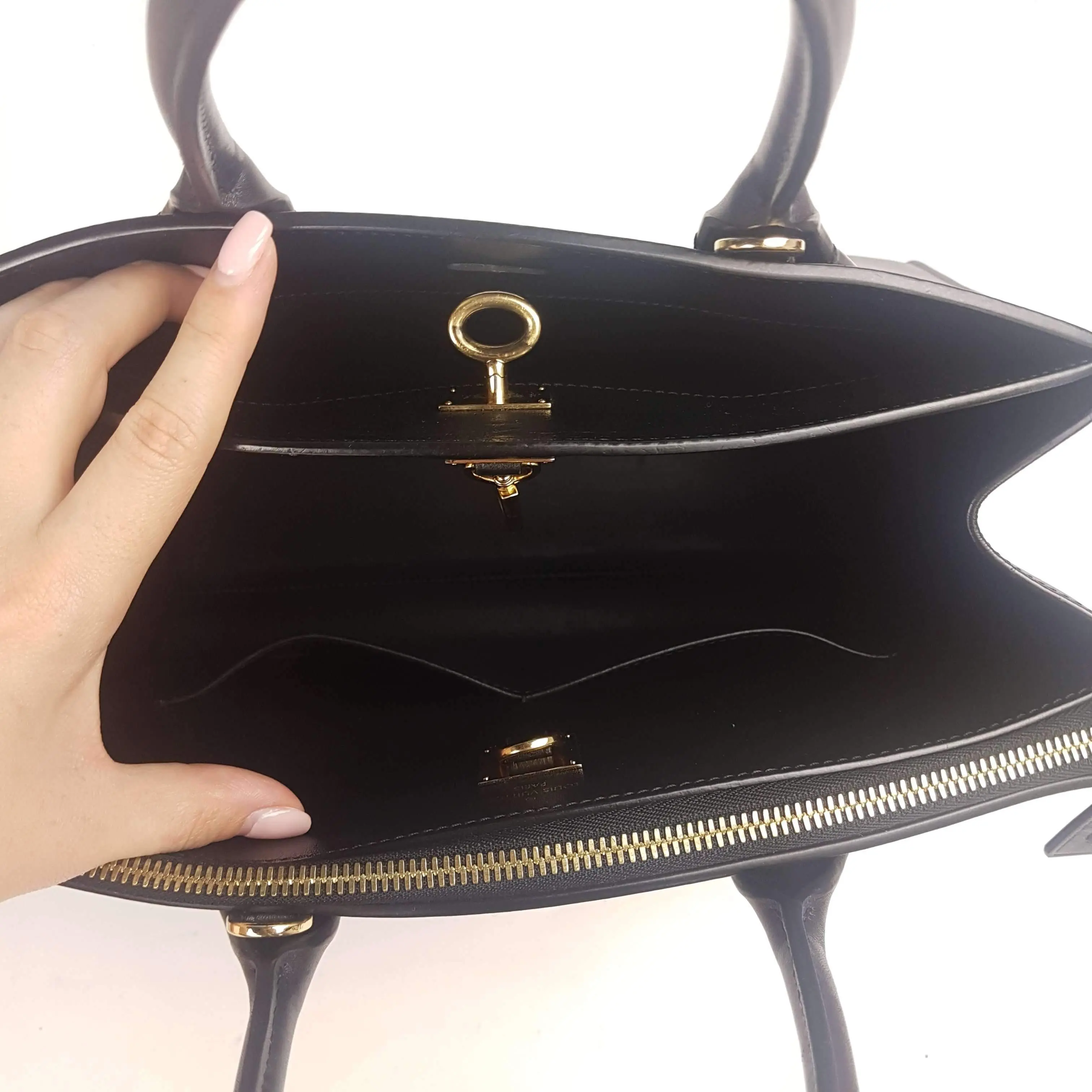Louis Vuitton Black Leather City Steamer MM Bag - Image 44