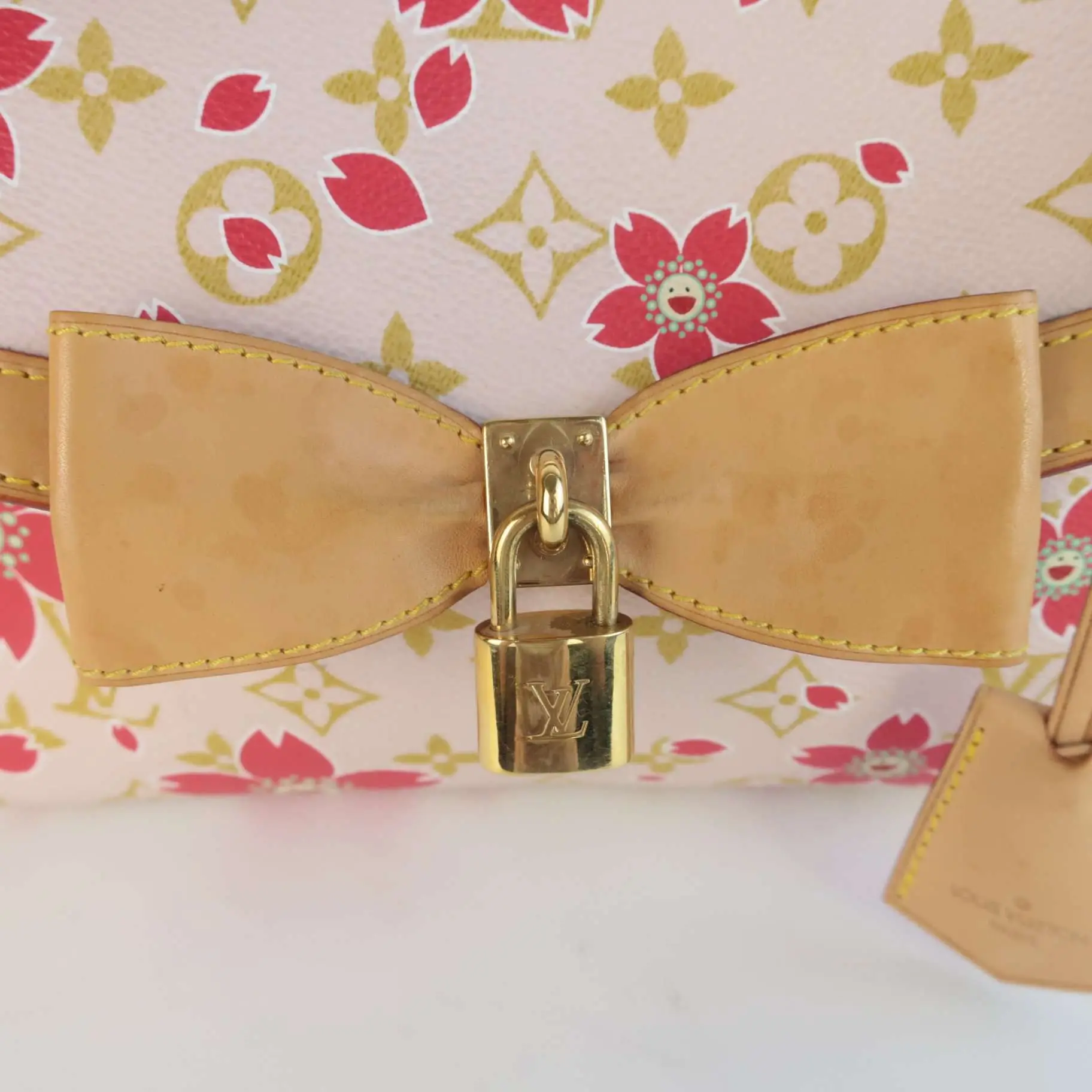 Louis Vuitton Limited Edition Pink Cherry Blossom Sac Retro Bag - Image 5