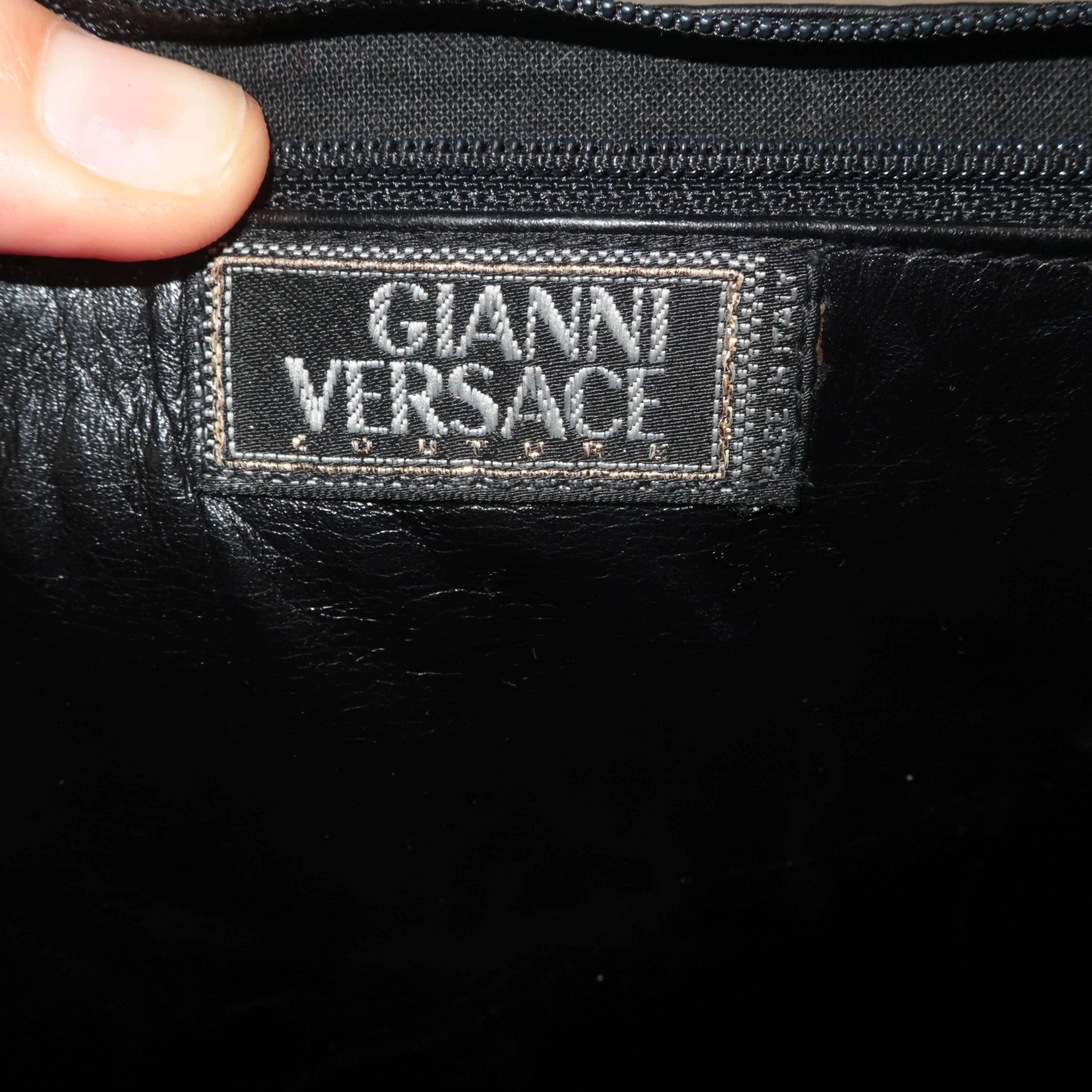 Versace Vintage Black Bag - Image 69